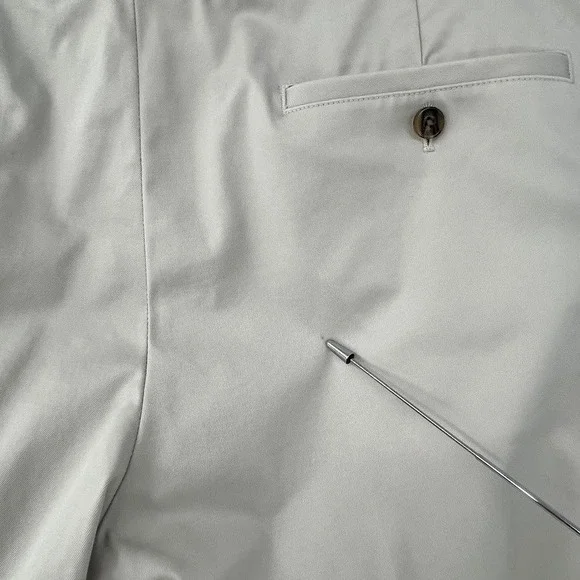 Brooks Brothers Clark Advantage Chino Pants Khaki Tan Mens 33x30* Stretch Cotton - Picture 4 of 9